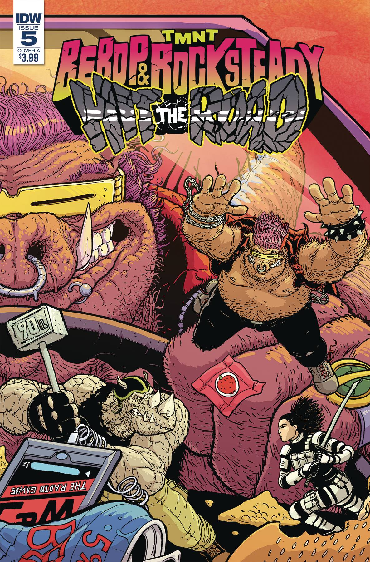 Teenage Mutant Ninja Turtles Bebop Rocksteady Hit The Road #5 Cover A Pitarra (Of 5)