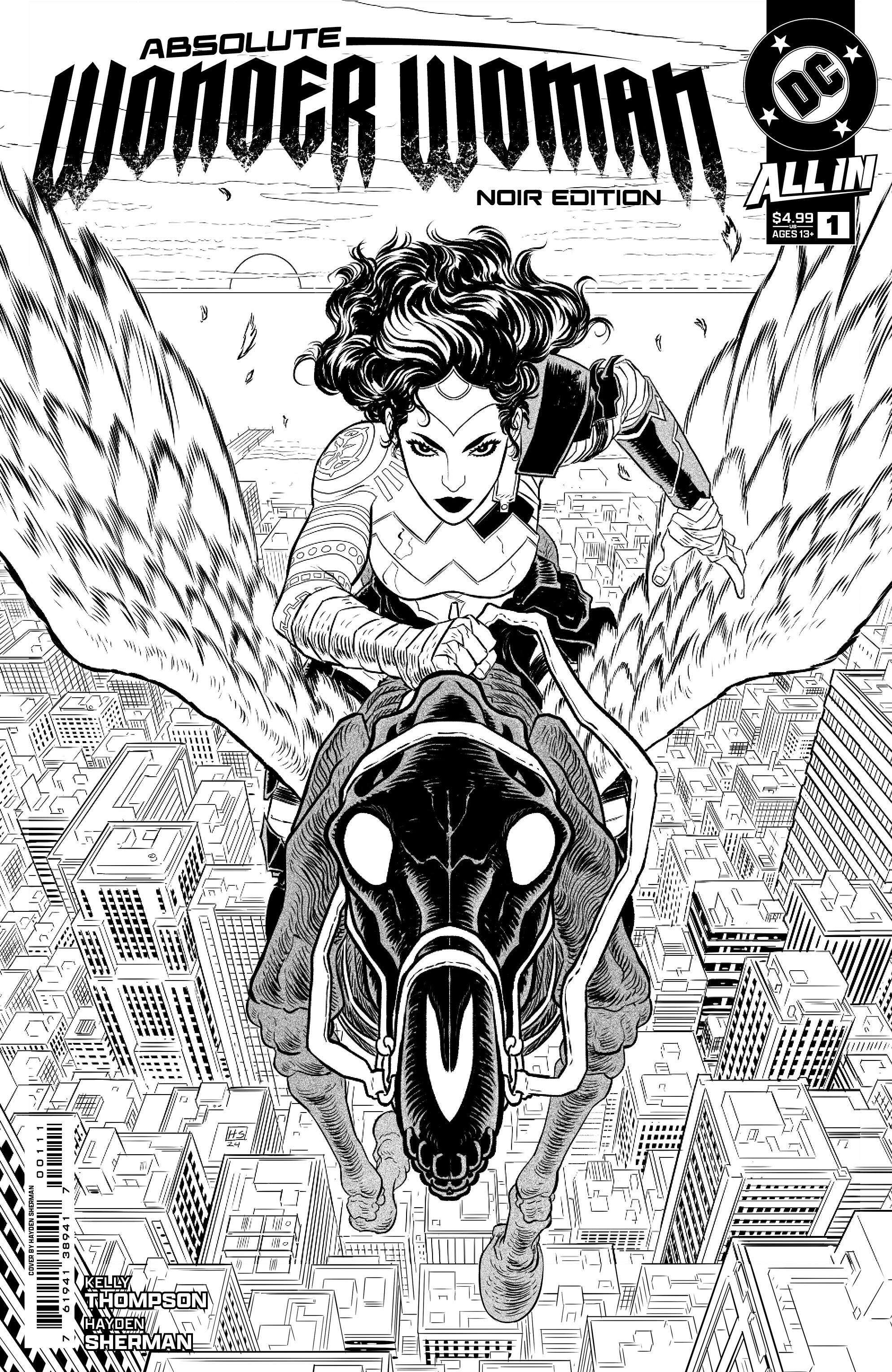 Absolute Wonder Woman Noir Edition #1 (One Shot) Cover A Hayden Sherman