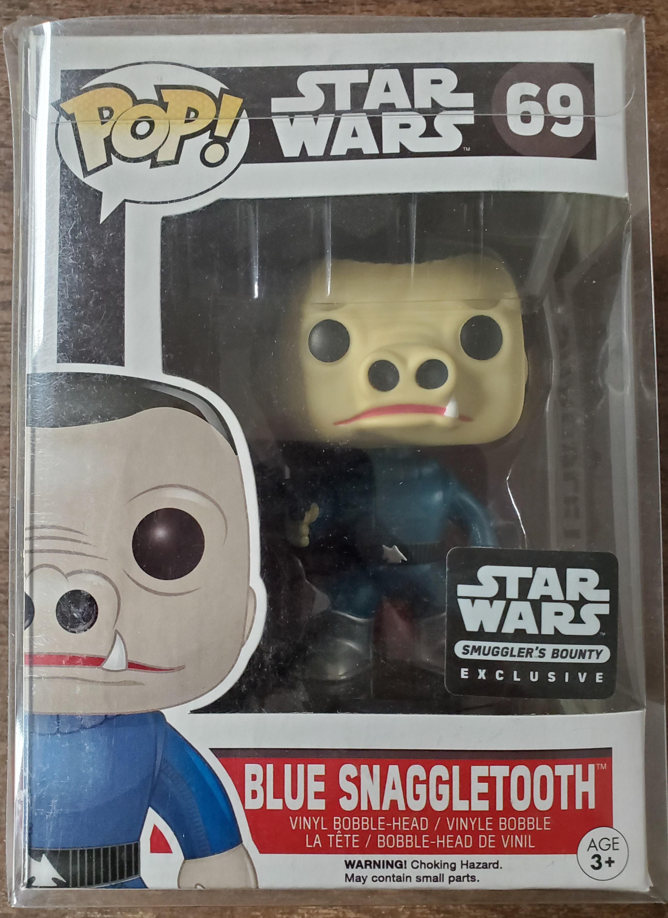 Pop Star Wars 69 Blue Snaggletooth Smuggler's Bounty Exclusive Vinyl Figure