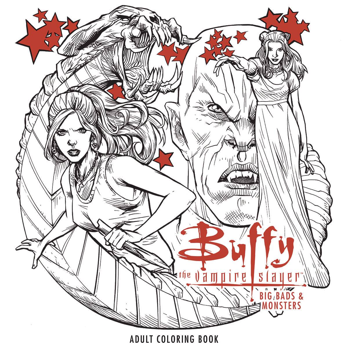 Buffy the Vampire Slayer Big Bads & Monsters Adult Coloring Book Graphic Novel