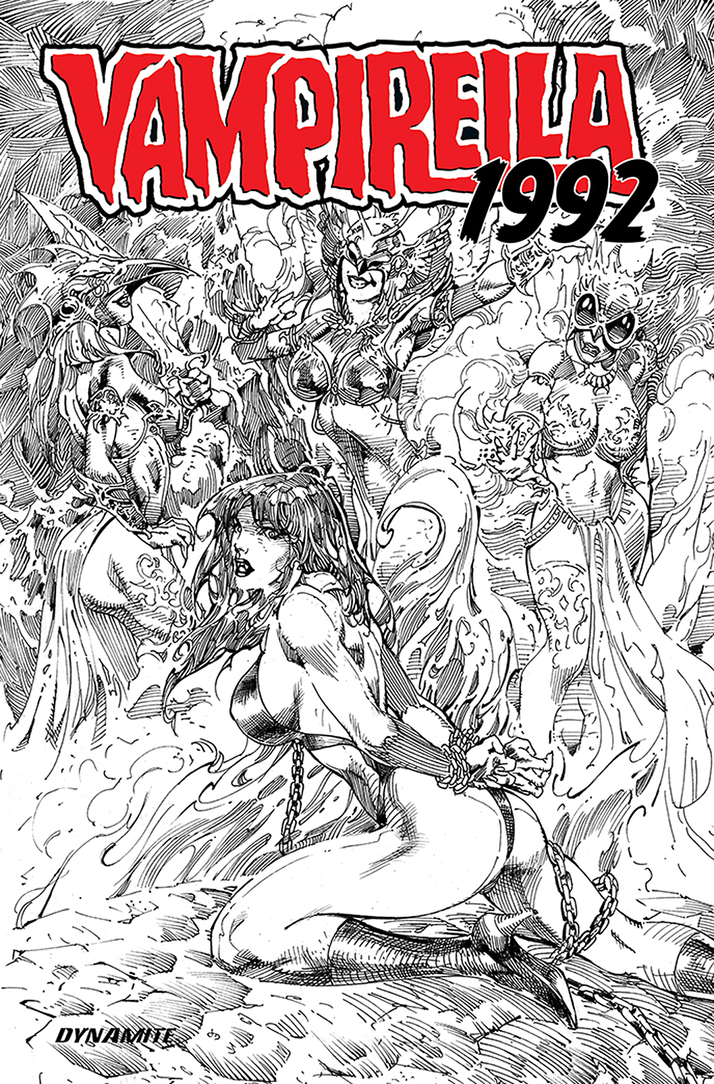 Vampirella 1992 One Shot 1 for 10 Castro Line Art Incentive