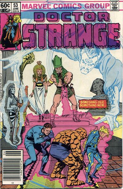 Doctor Strange #53 [Newsstand]-Very Good (3.5 – 5) Cover Art Inspired By Fantastic Four #19 (1963)