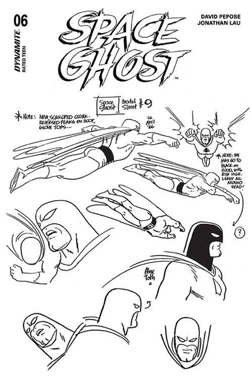 Space Ghost #6 Cover N Toth Model Sheet