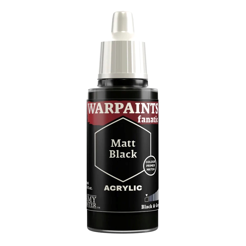 Army Painter Warpaints Fanatic: Matt Black 18 Ml