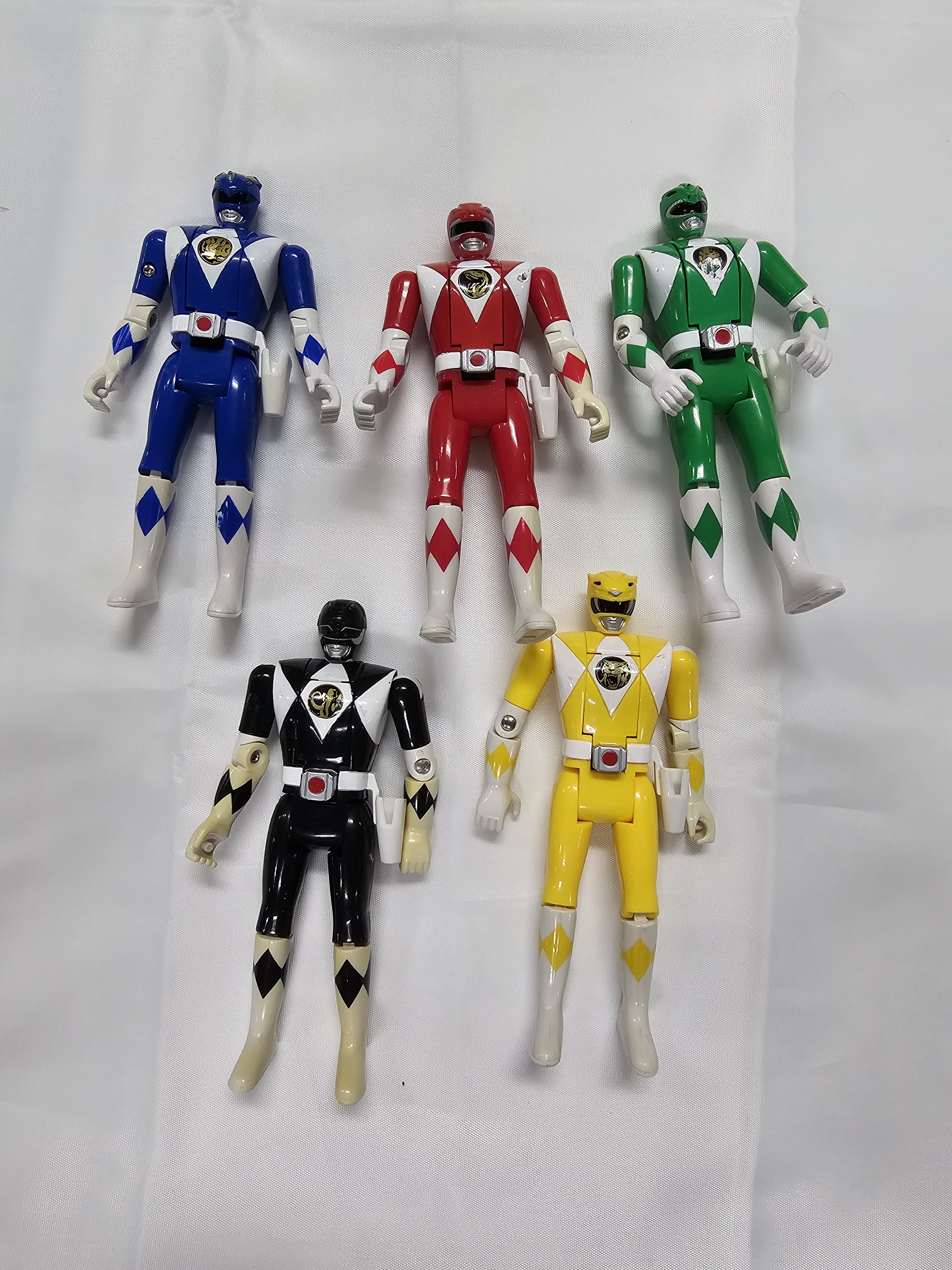1993 Mighty Morphin Power Rangers Flip-Head Action Figures Pre-Owned