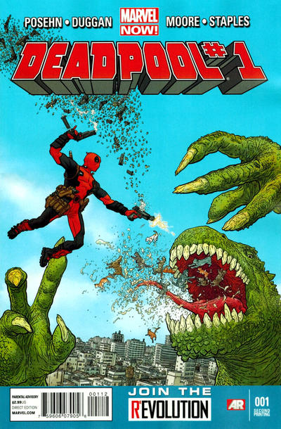 Deadpool #1 [2nd Printing Cover By Geof Darrow] - Vf-