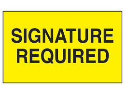 Signature Required Shipping Addition 