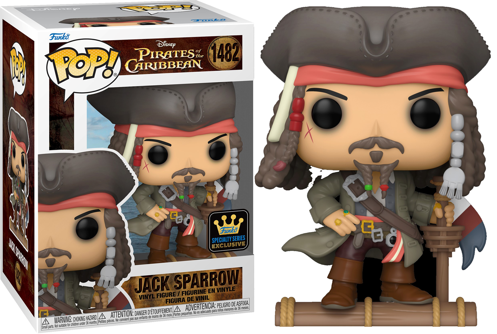 Pop Movies Pirates of The Carribean Jack Sparrow Opening Specialty Series Vinyl Figure