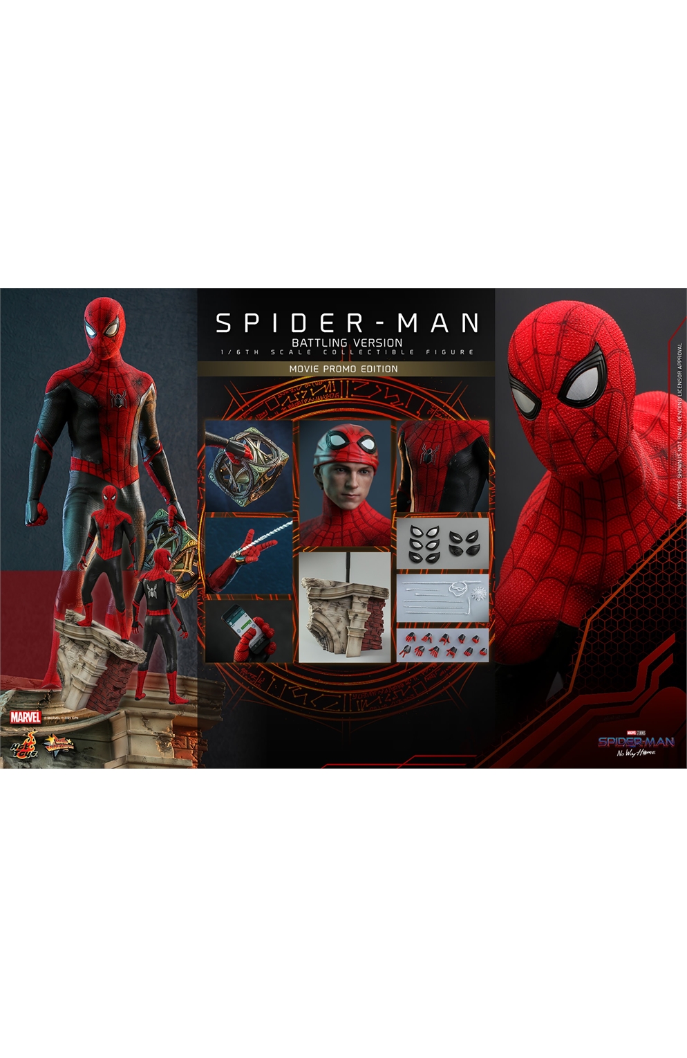 Spider-Man (Battling Version) Movie Promo Edition Hot Toys Sixth Scale Figure