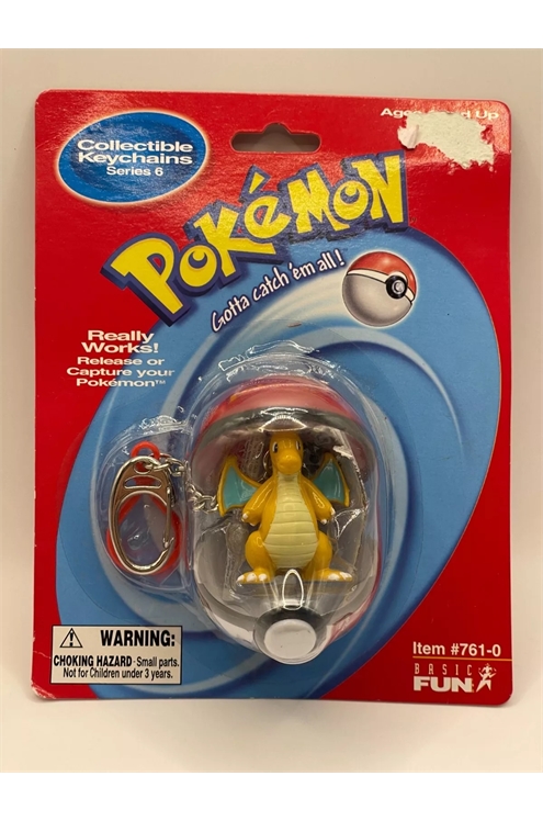 Basic Fun 1999 Pokemon Keychain Dragonite