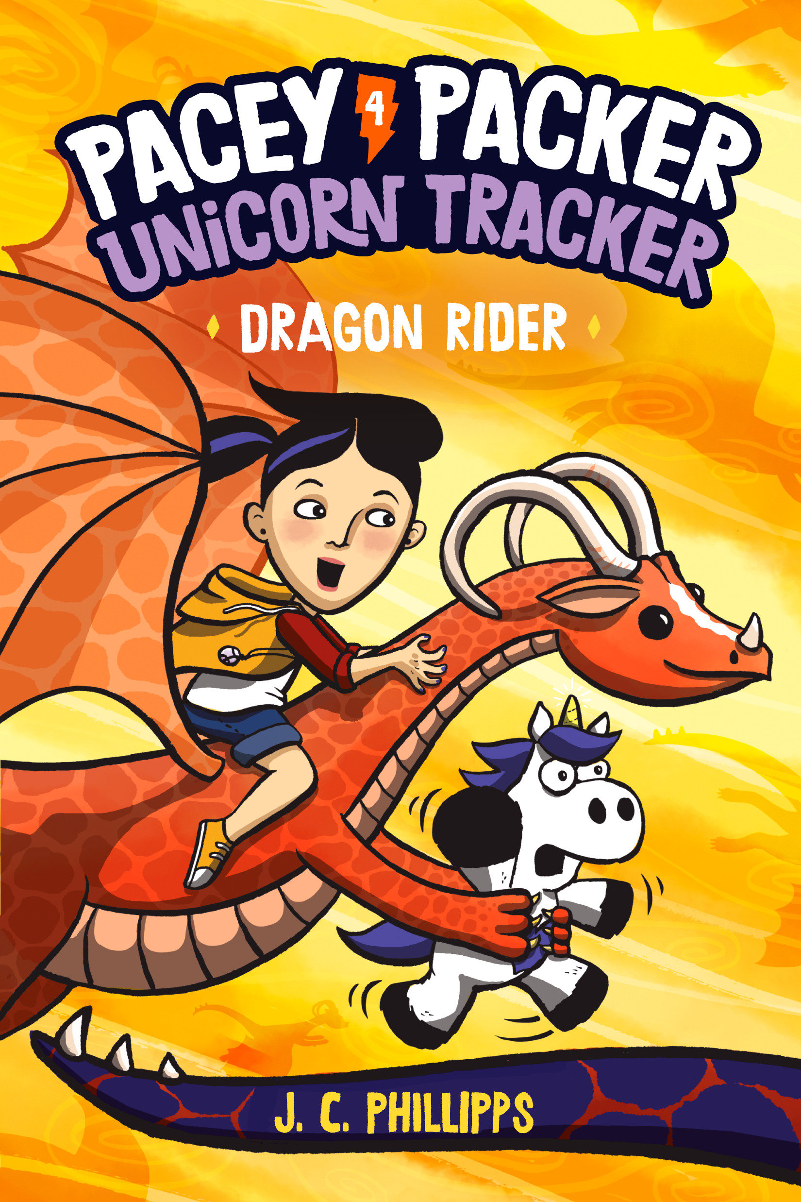 Pacey Packer Unicorn Tracker Hardcover Graphic Novel Volume 4 Dragon Rider