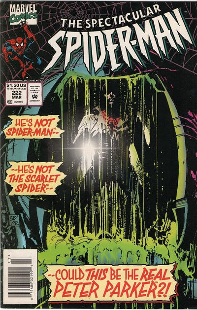 The Spectacular Spider-Man #222 [Newsstand] Very Fine 