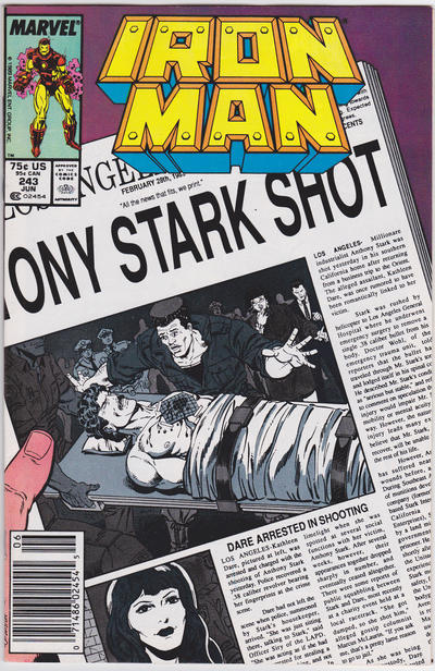 Iron Man #243 [Newsstand]-Near Mint (9.2 - 9.8)