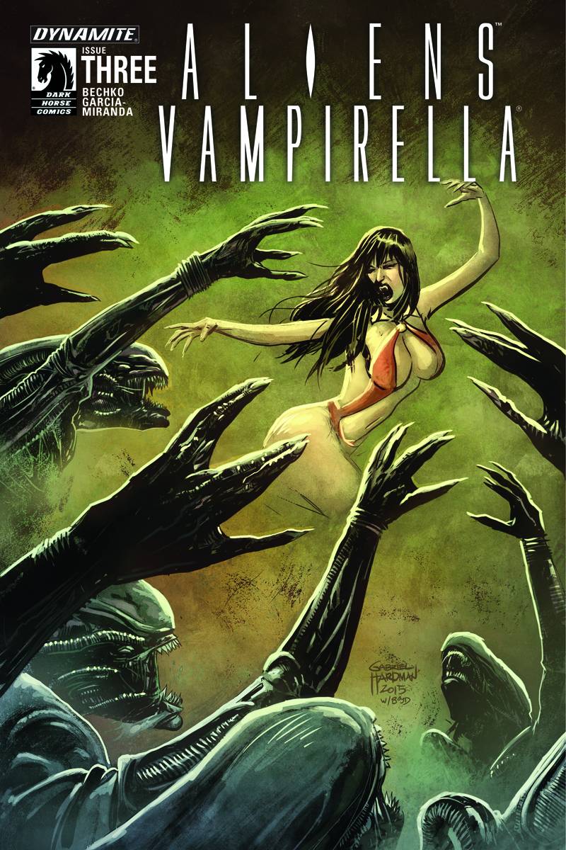 Aliens Vampirella #3 Cover A Hardman