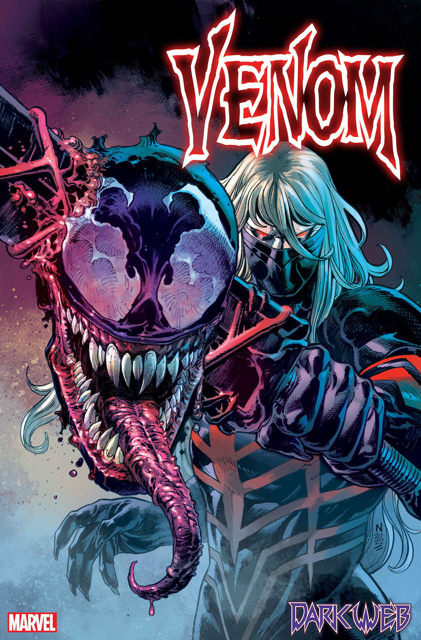 Venom #15 Klein Variant [Dark Web] (2021)