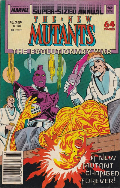 The New Mutants Annual #4 [Newsstand]-Very Good (3.5 – 5)