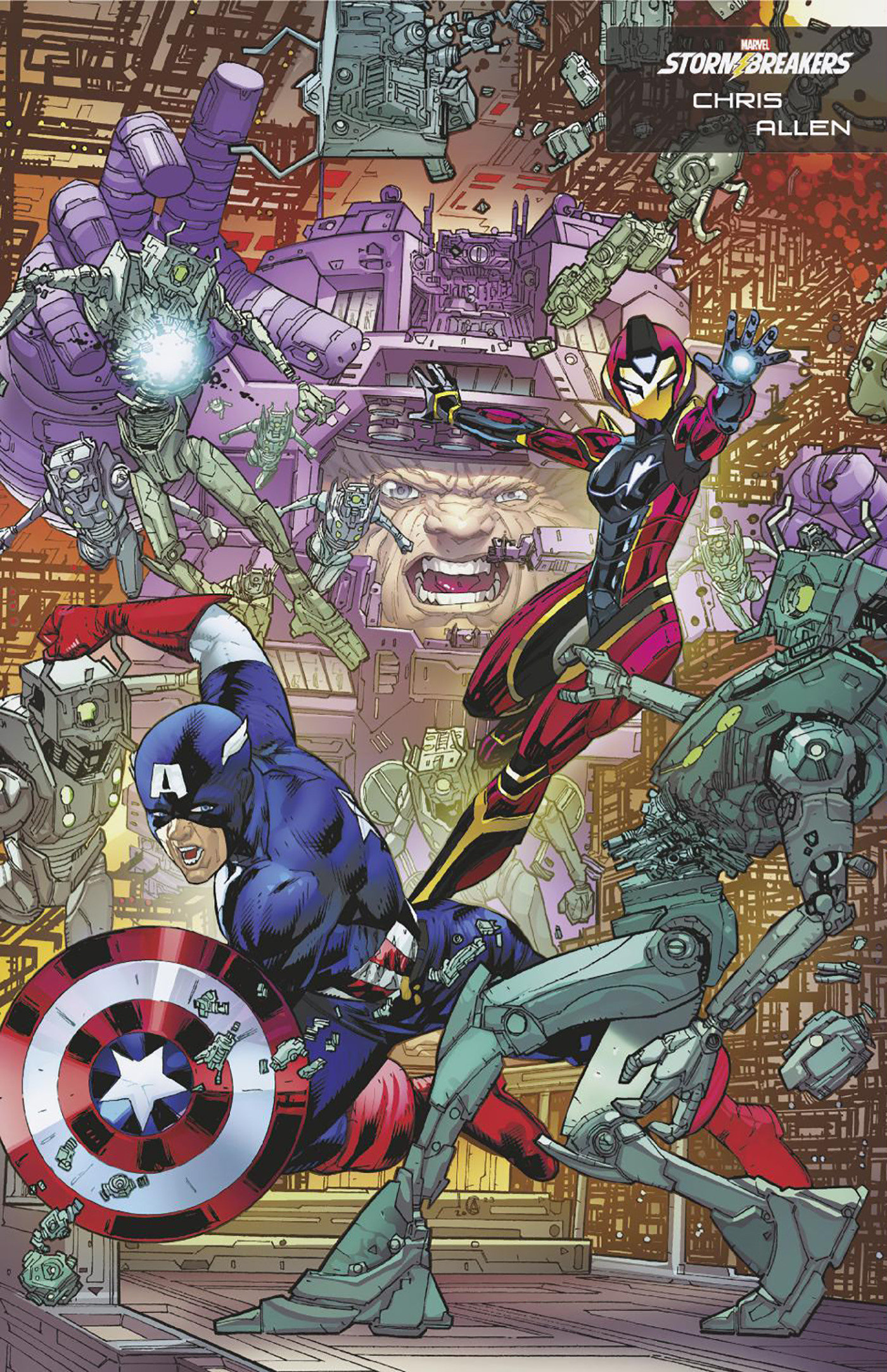 Invincible Iron Man #10 Chris Allen Stormbreakers Variant (Fall of the X-Men)