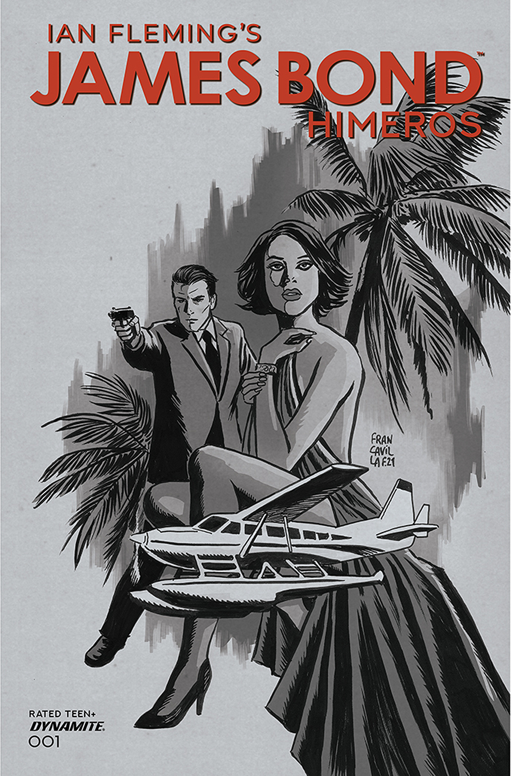 James Bond Himeros #1 Cover D 1 for 10 Incentive Francavilla Black & White