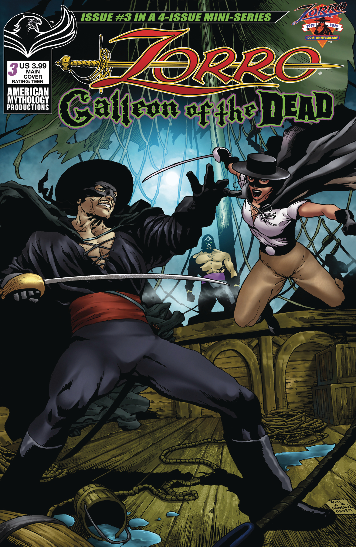 Zorro Galleon of Dead #3 Cover A Martinez
