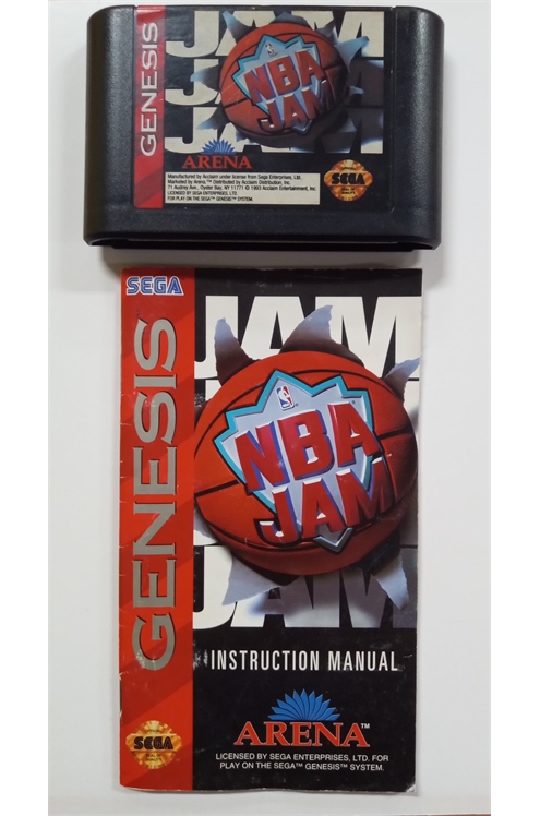 Sega Genesis Nba Jam - Cartridge And Manual Only - Pre-Owned
