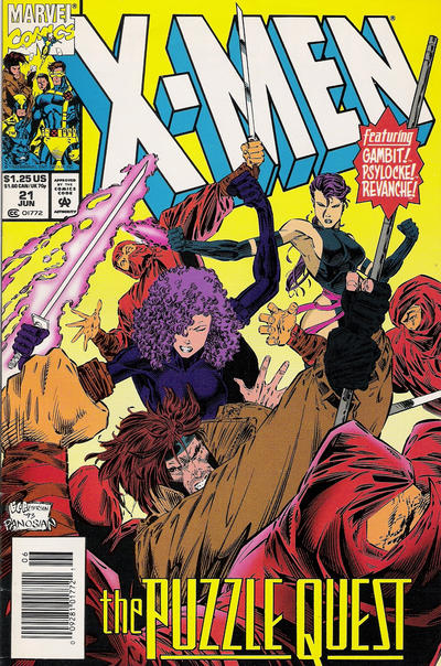 X-Men #21 [Newsstand]-Fine (5.5 – 7)