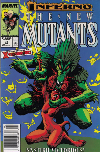 The New Mutants #72 [Newsstand]-Good (1.8 – 3)