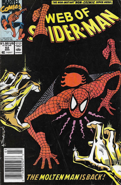 Web of Spider-Man #62 [Newsstand]-Very Good (3.5 – 5)