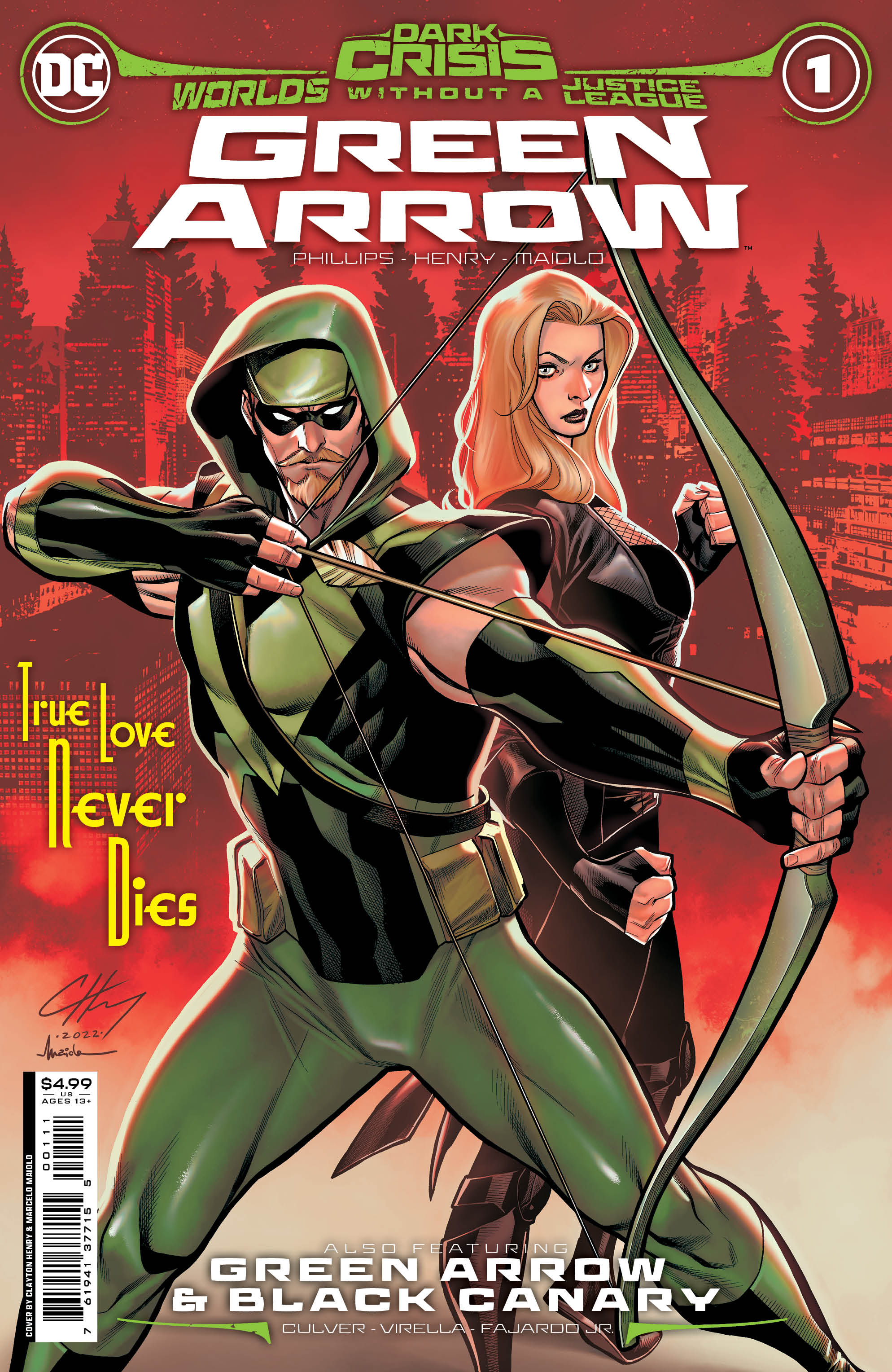 Dark Crisis Worlds Without A Justice League Green Arrow #1 (One Shot) Cover A Clayton Henry