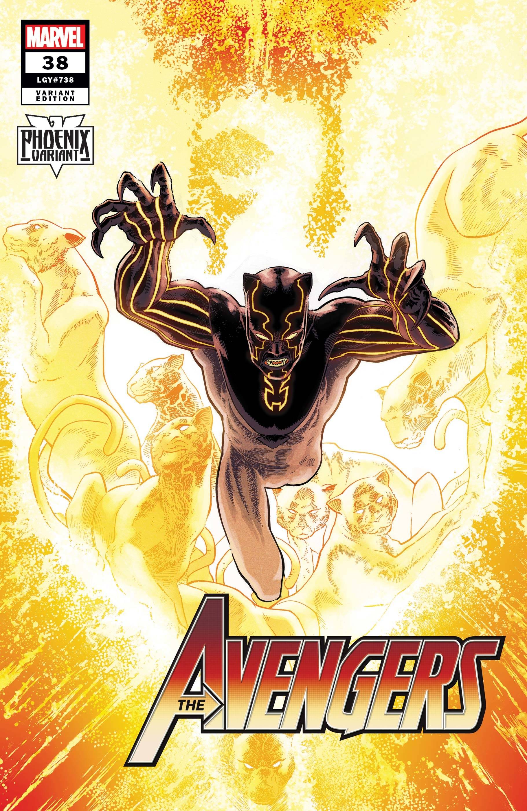 Avengers #38 Kuder Black Panther Phoenix Variant (2018)