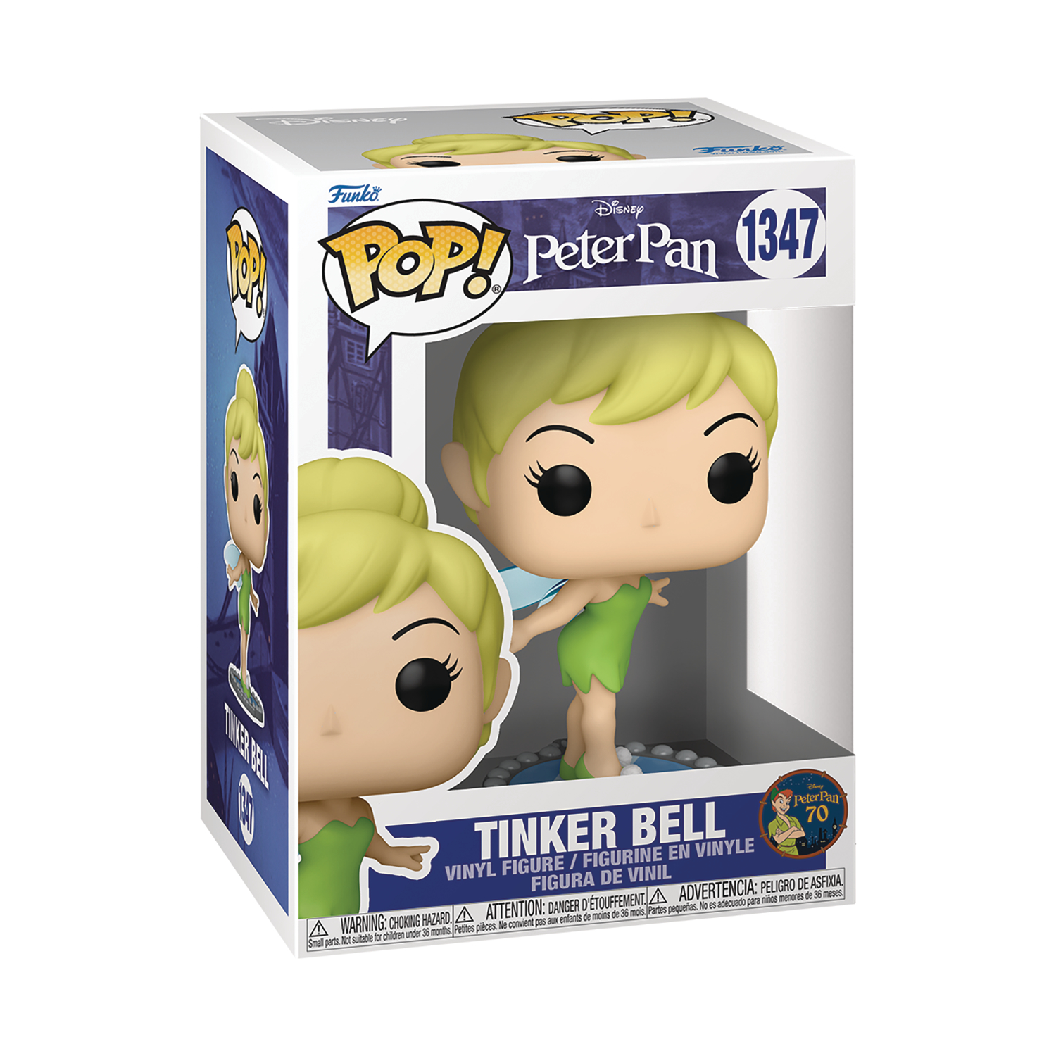 Pop Disney Peter Pan 70th Tink On Mirror Vinyl Figure