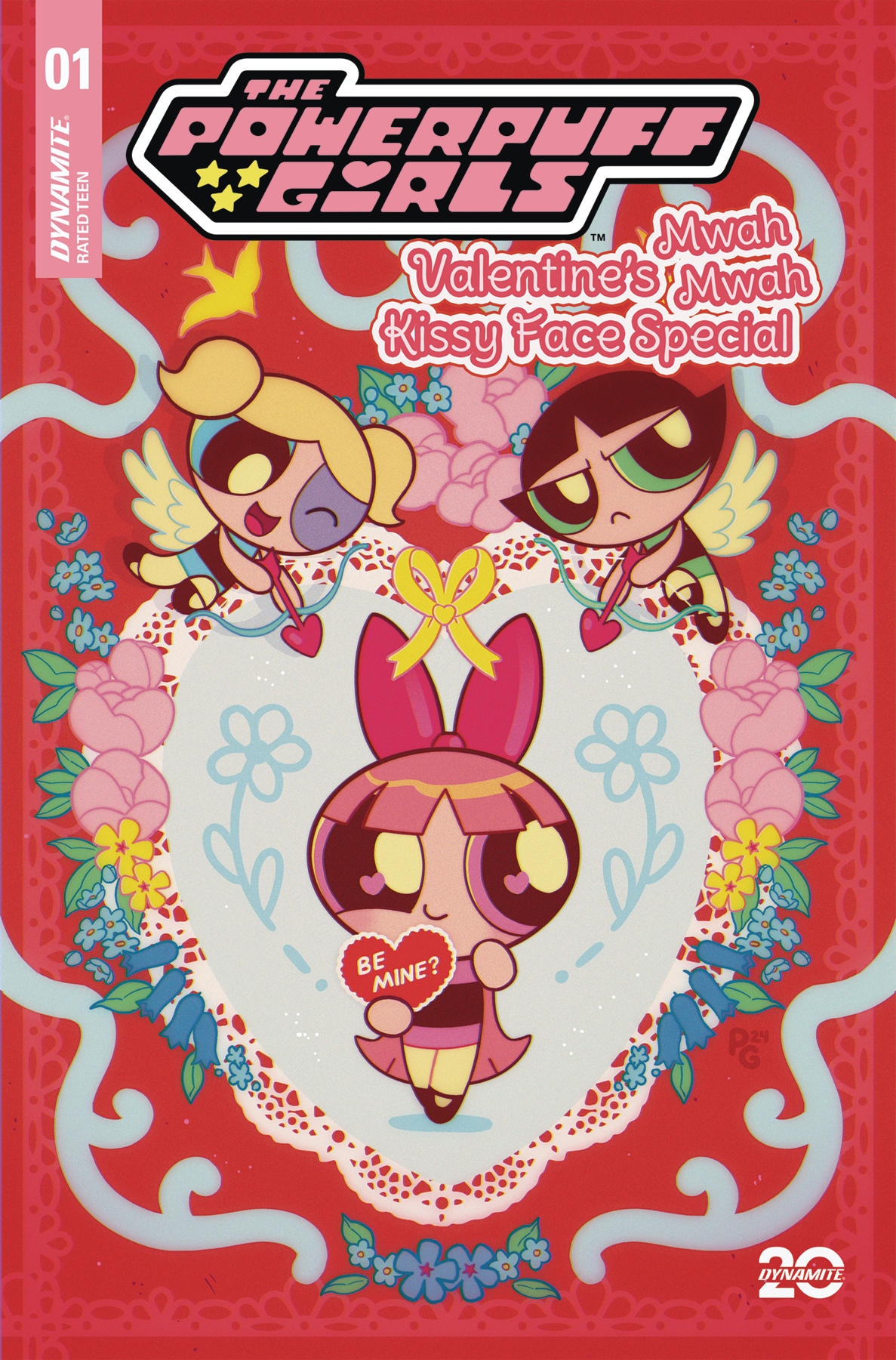 Powerpuff Girls Valentines Kissy Face Special #1 Cover A Ganucheau