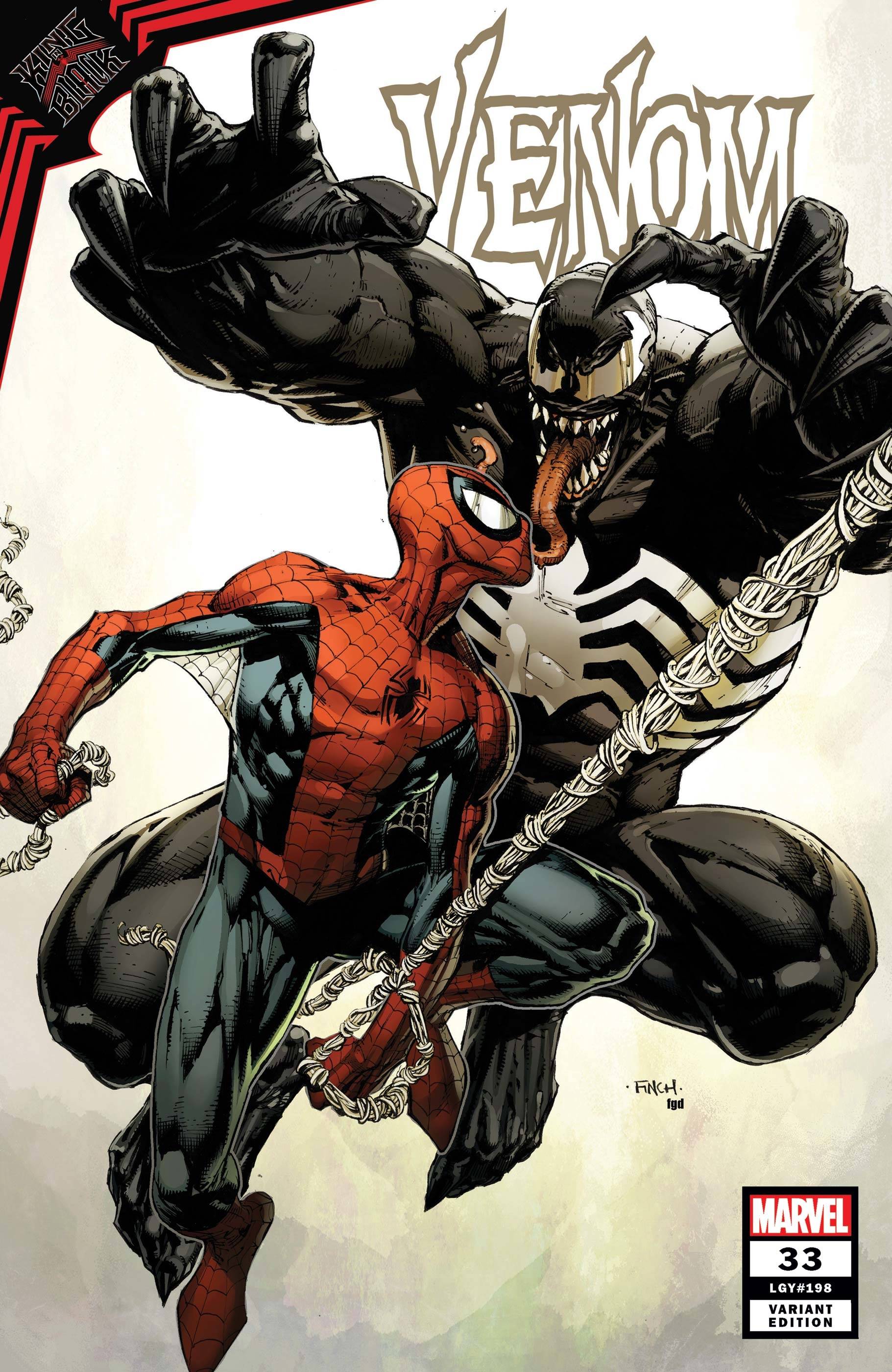 Venom #33 Finch Venom Vs Spider-Man Variant King In Black (2018)