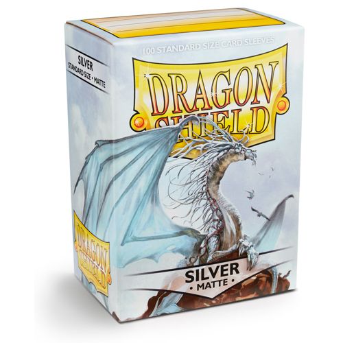 Dragon Shield: Matte Silver Standard Sleeves (Box of 100)