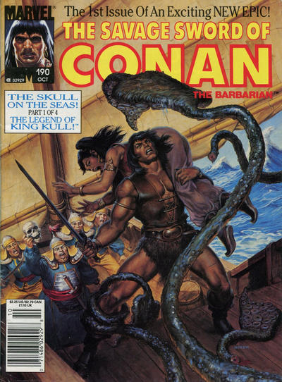 The Savage Sword of Conan #190 [Newsstand] - Fn/Vf