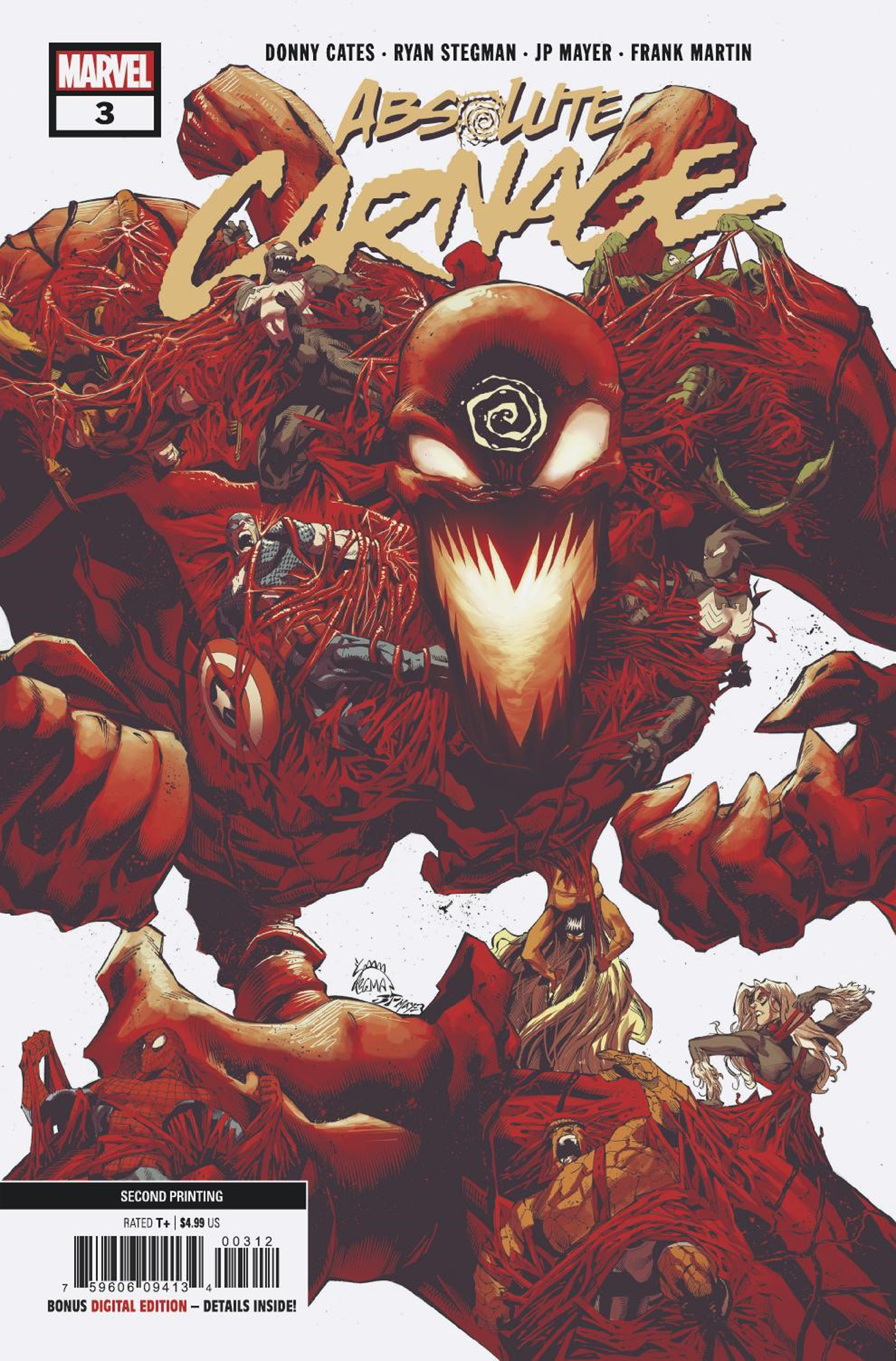 Absolute Carnage #3 2nd Printing Stegman Variant Ac (Of 5)