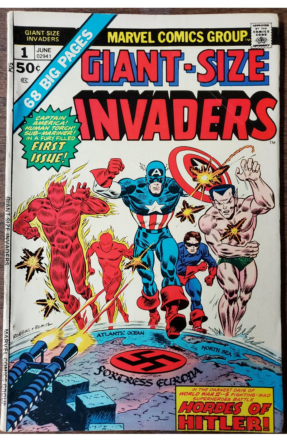 Giant Size Invaders #1 (Marvel 1975) 1st App Master Man