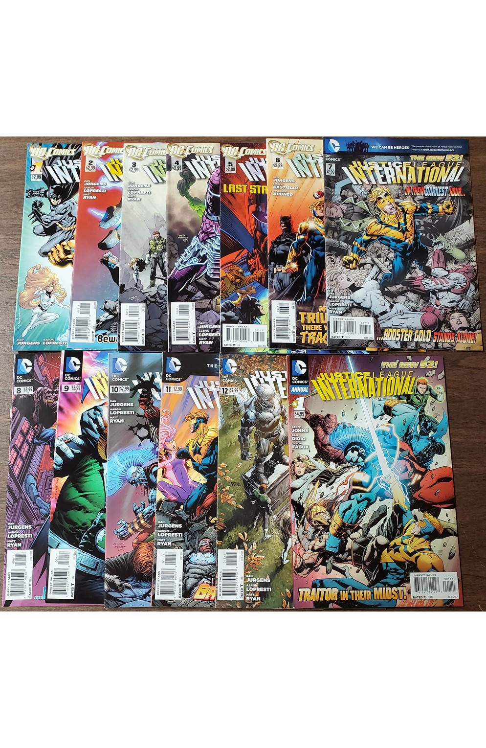 Justice League International #1-12 Plus Annual #1 (DC 2011) Set