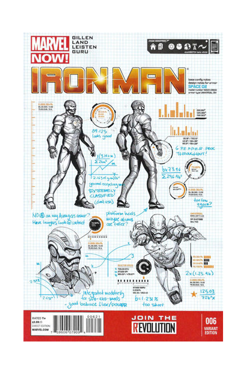 Iron Man #6 (Mcniven Design Variant) (2012)