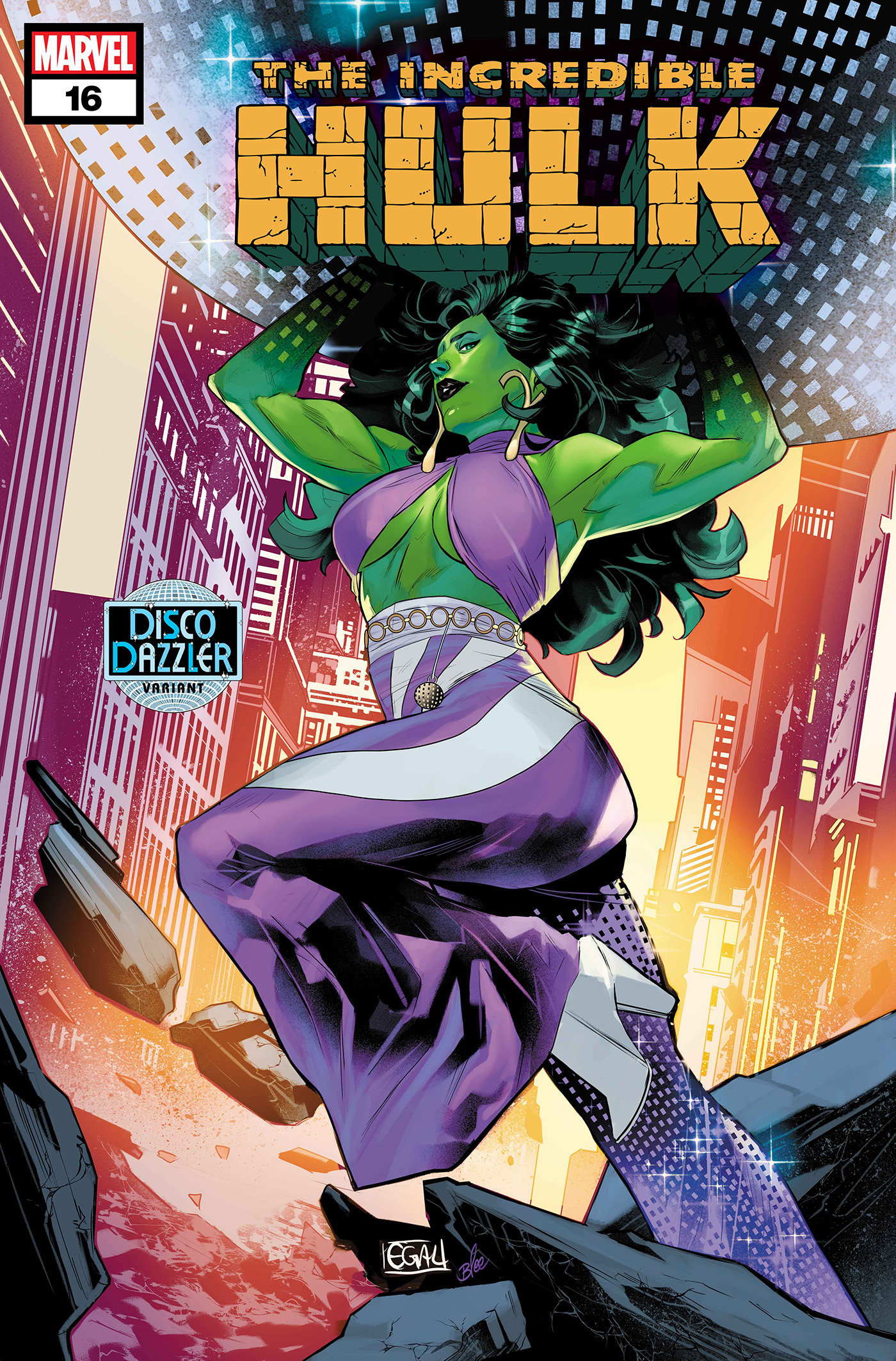 Incredible Hulk #16 Edwin Galmon Disco Dazzler Variant