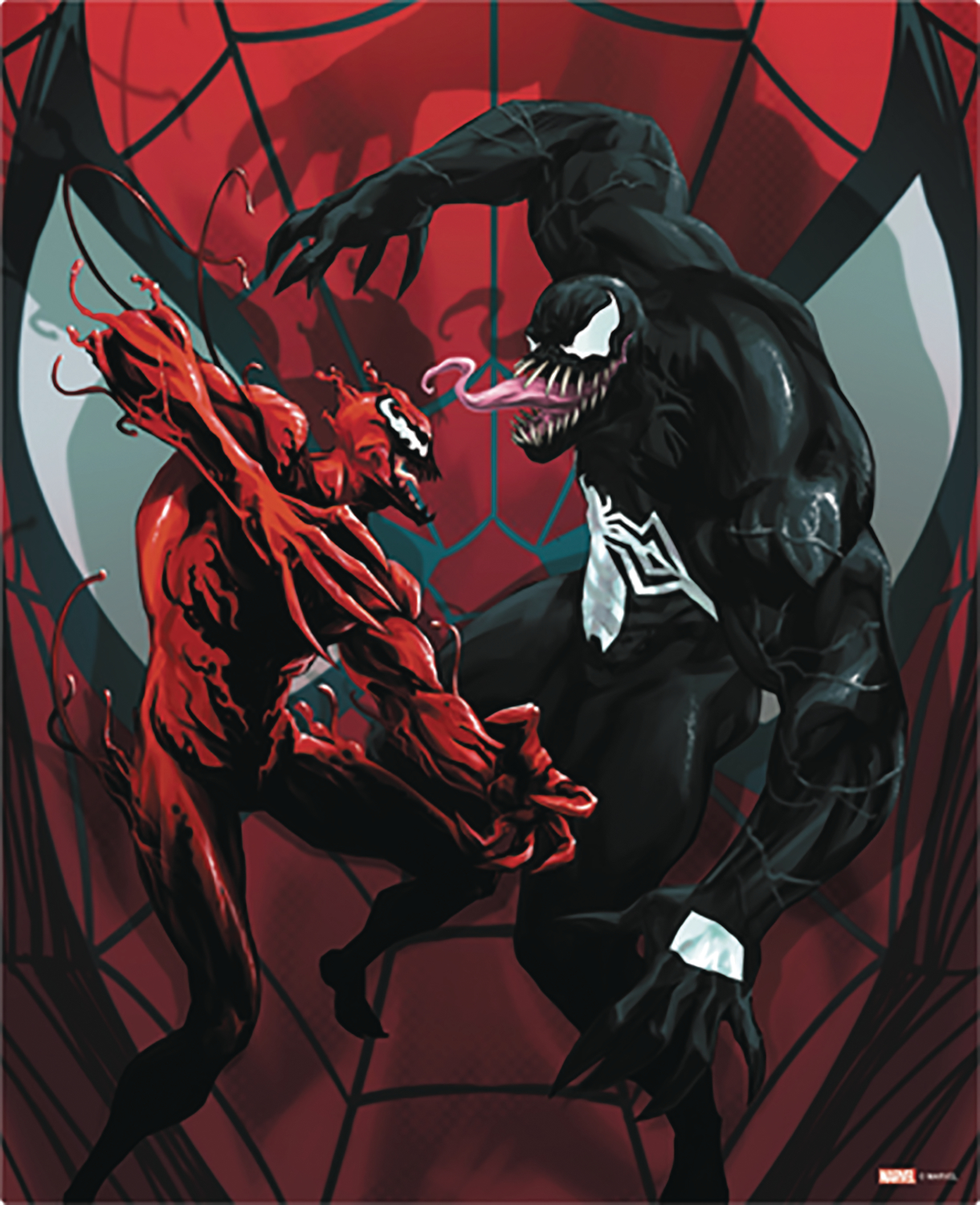 Carnage And Venom 16 Inch Wood Wall Art