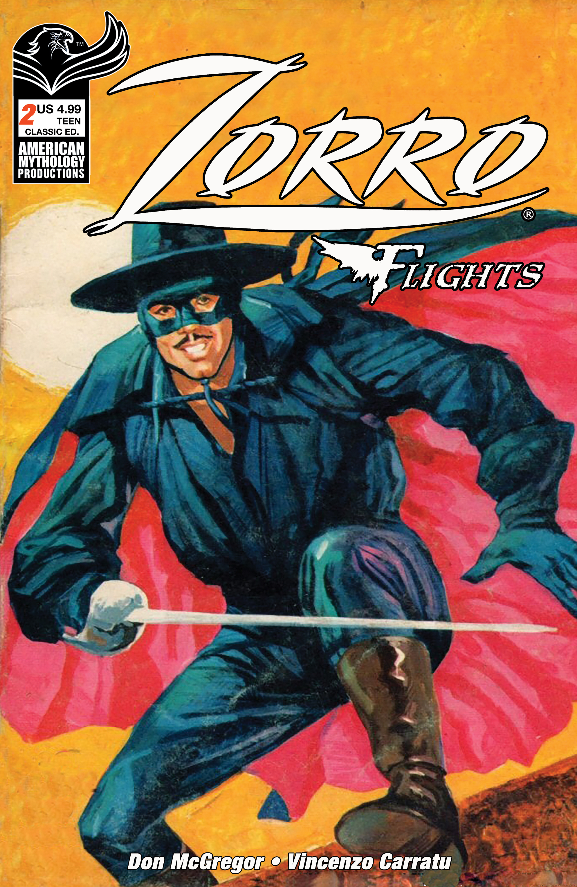 Zorro Flights #2 Cover B Classic Variant