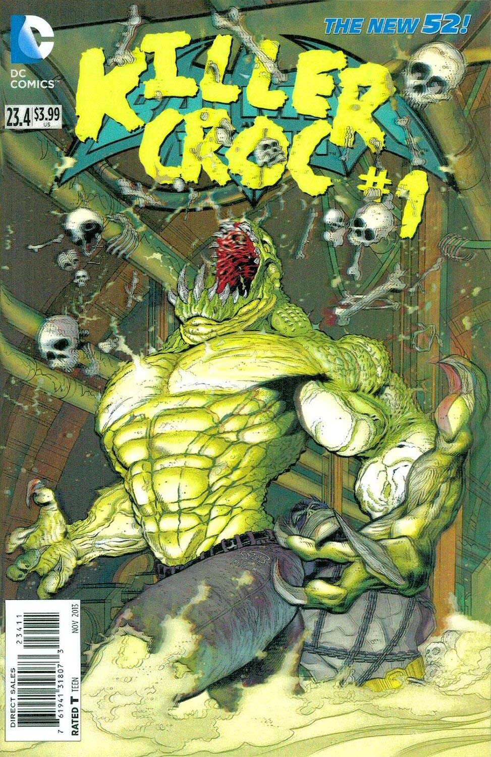Batman and Robin #23.40 Killer Croc 3D Motion Variant Cover (2011)