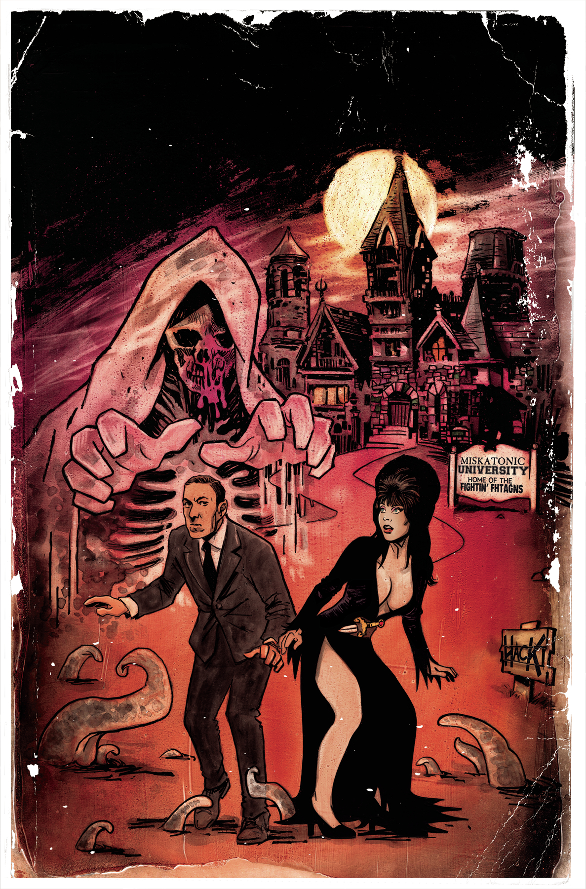 Elvira Meets HP Lovecraft #2 Cover F 1 for 10 Incentive Hack Virgin
