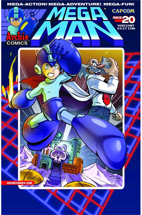 Mega Man #20 [Variant Cover By Ryan Jampole] - Vf+ 8.5