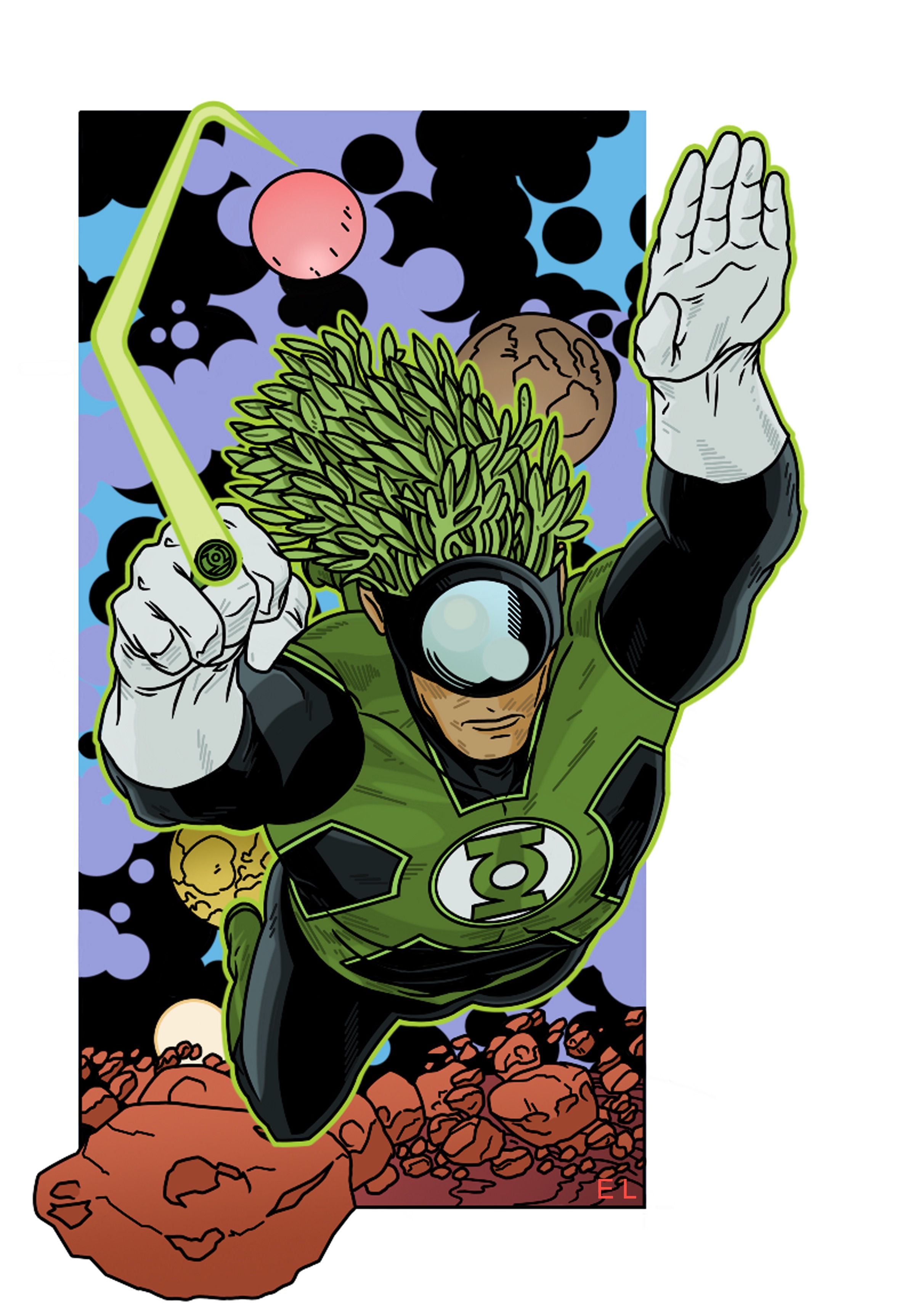 Green Lantern Medphyll - Ethan Ledesma Print