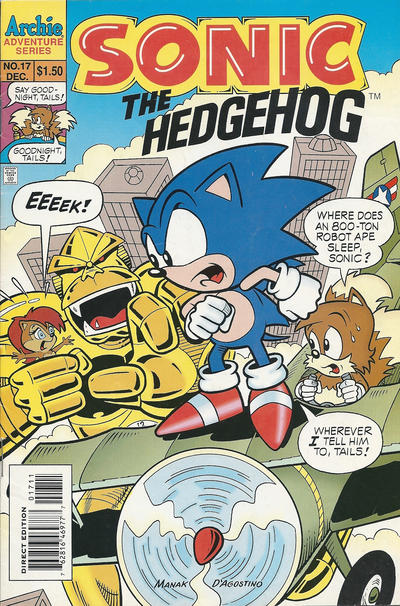 Sonic The Hedgehog #17 [Direct Edition]-Fine (5.5 – 7)