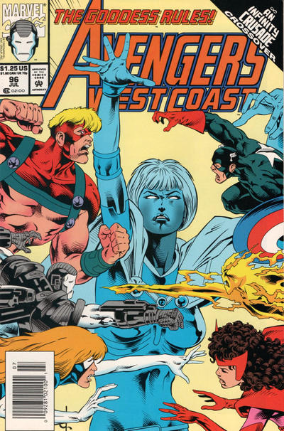 Avengers West Coast #96 [Newsstand]-Good (1.8 – 3)