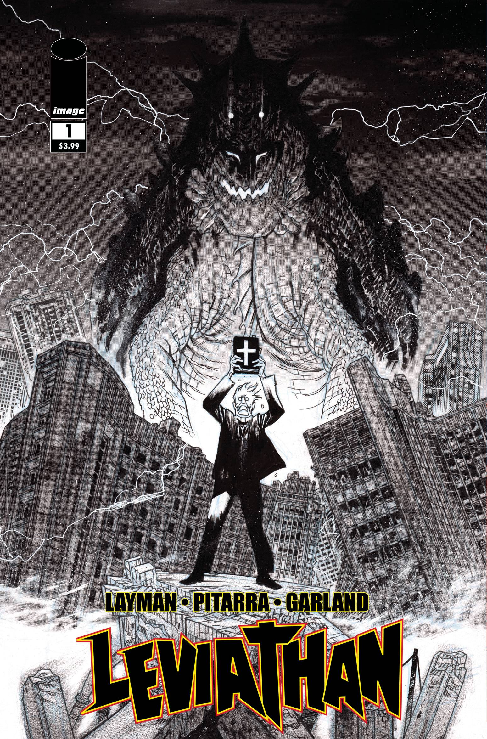Leviathan #1 Cover D 1 for 25 Incentive Harren Black & White (Mature)