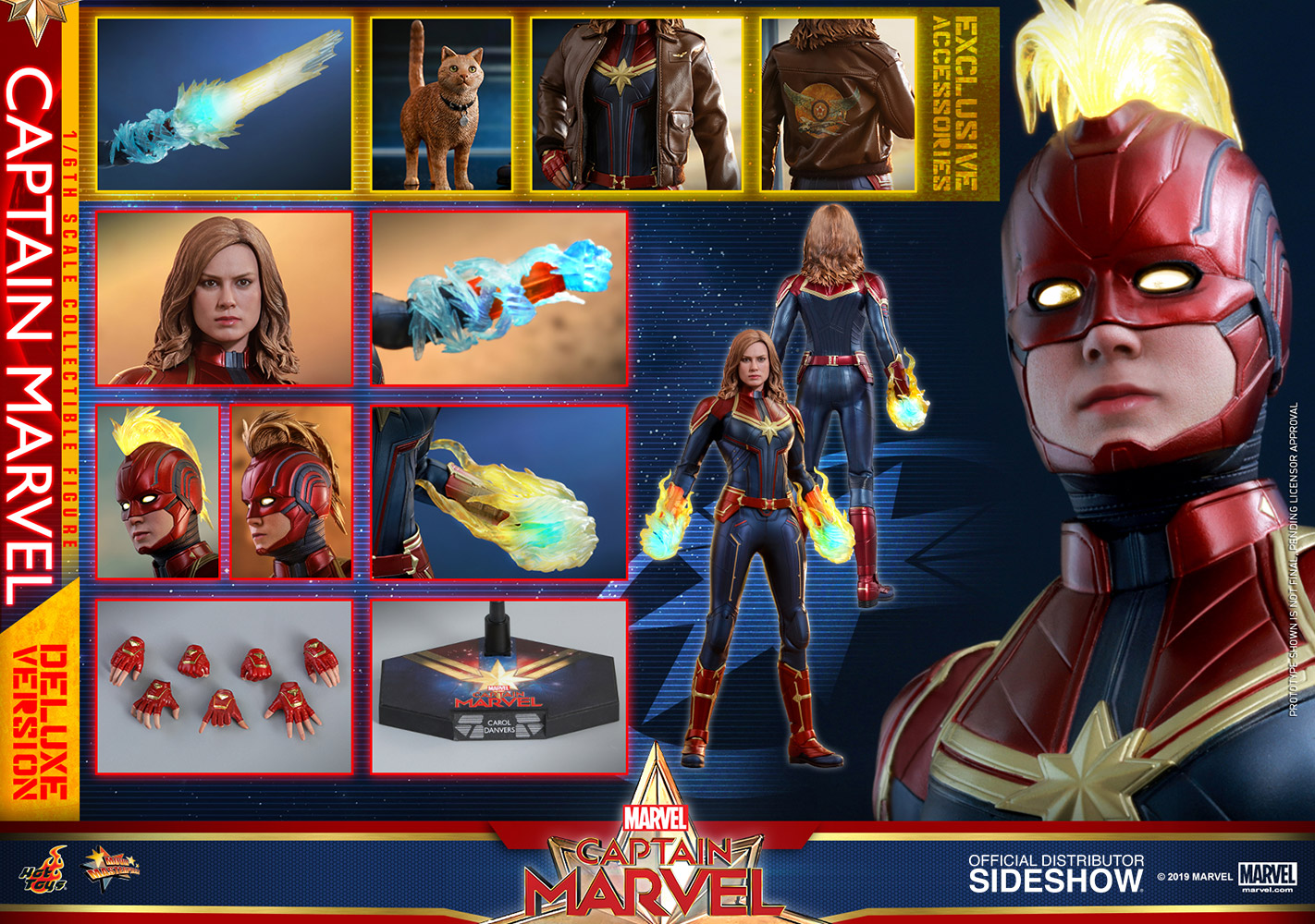Captain Marvel Deluxe Version By Hot Toys