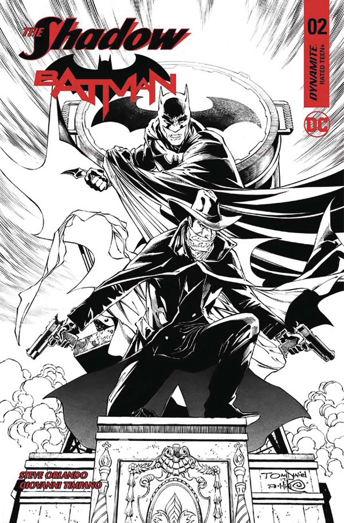 Shadow Batman #2 Cover J 50 Copy Daniel Black & White Incentive (Of 6)